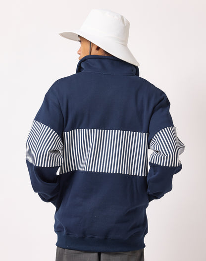 裏毛ハーフZIPトレーナー