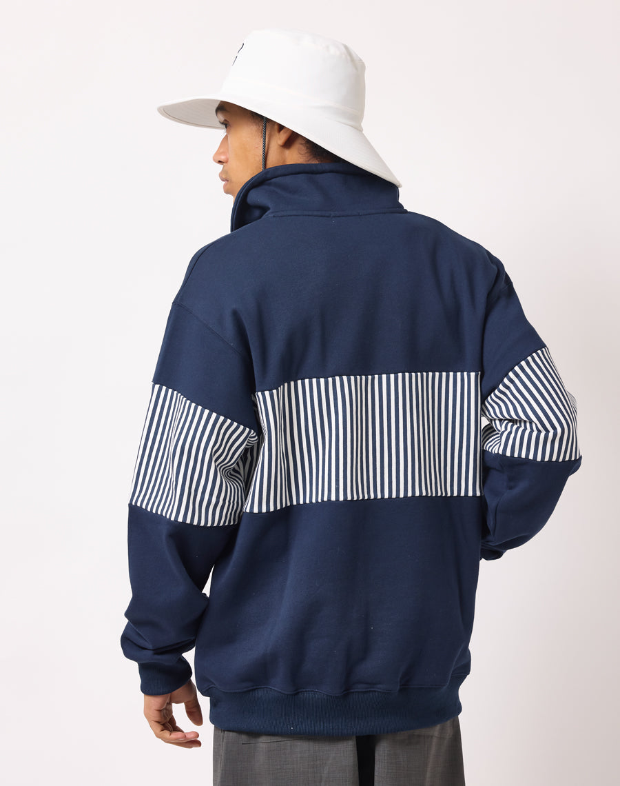 裏毛ハーフZIPトレーナー