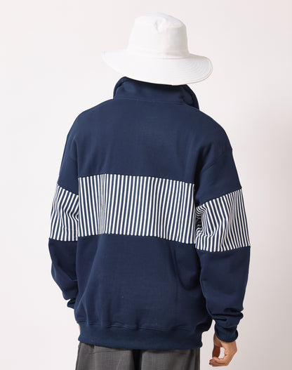 裏毛ハーフZIPトレーナー