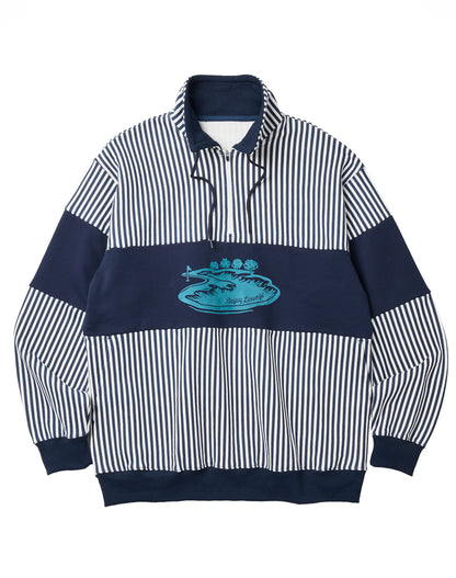 裏毛ハーフZIPトレーナー