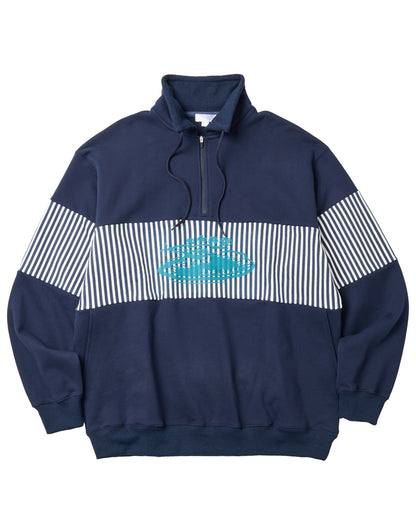 裏毛ハーフZIPトレーナー