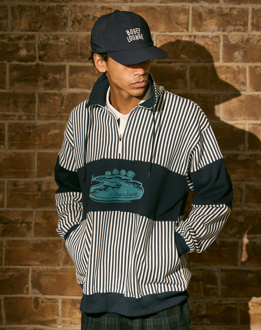 裏毛ハーフZIPトレーナー