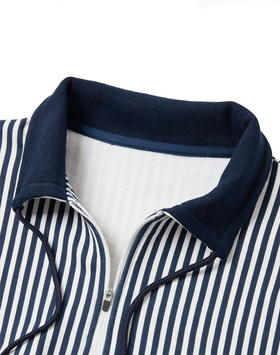 裏毛ハーフZIPトレーナー