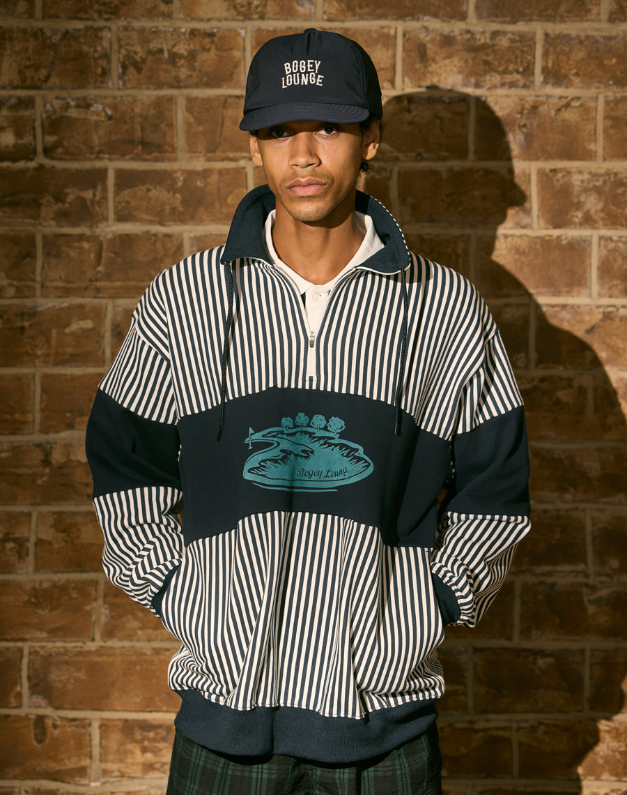 裏毛ハーフZIPトレーナー