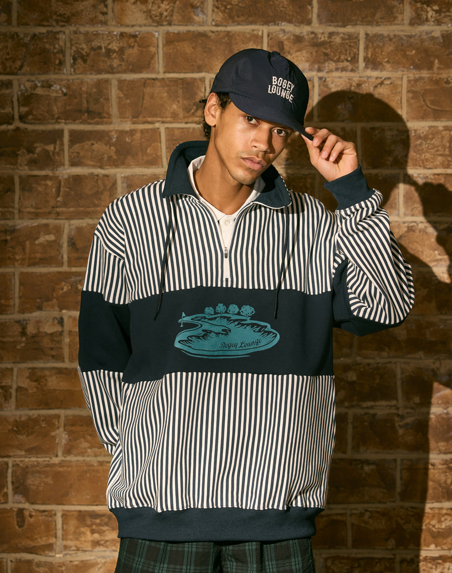 裏毛ハーフZIPトレーナー