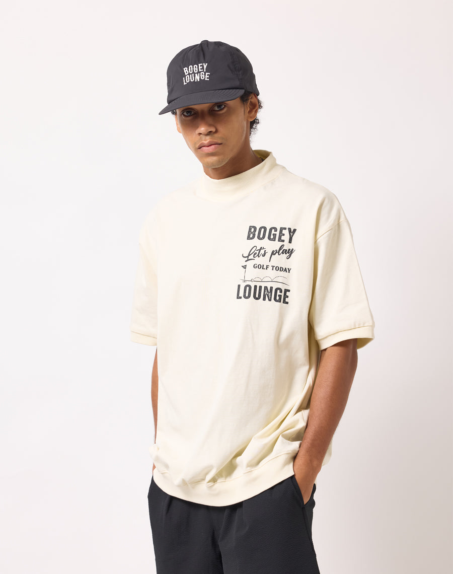 BOGEYLOUNGE半袖トップスフラッグロゴ