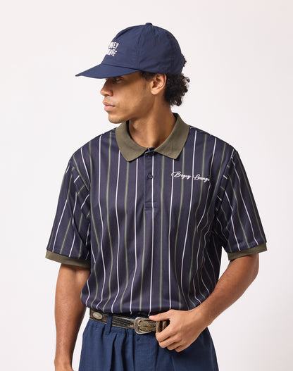 マルチストライプポロシャツ