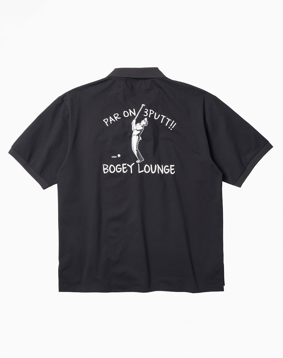 メッシュ半袖ボーリングシャツ