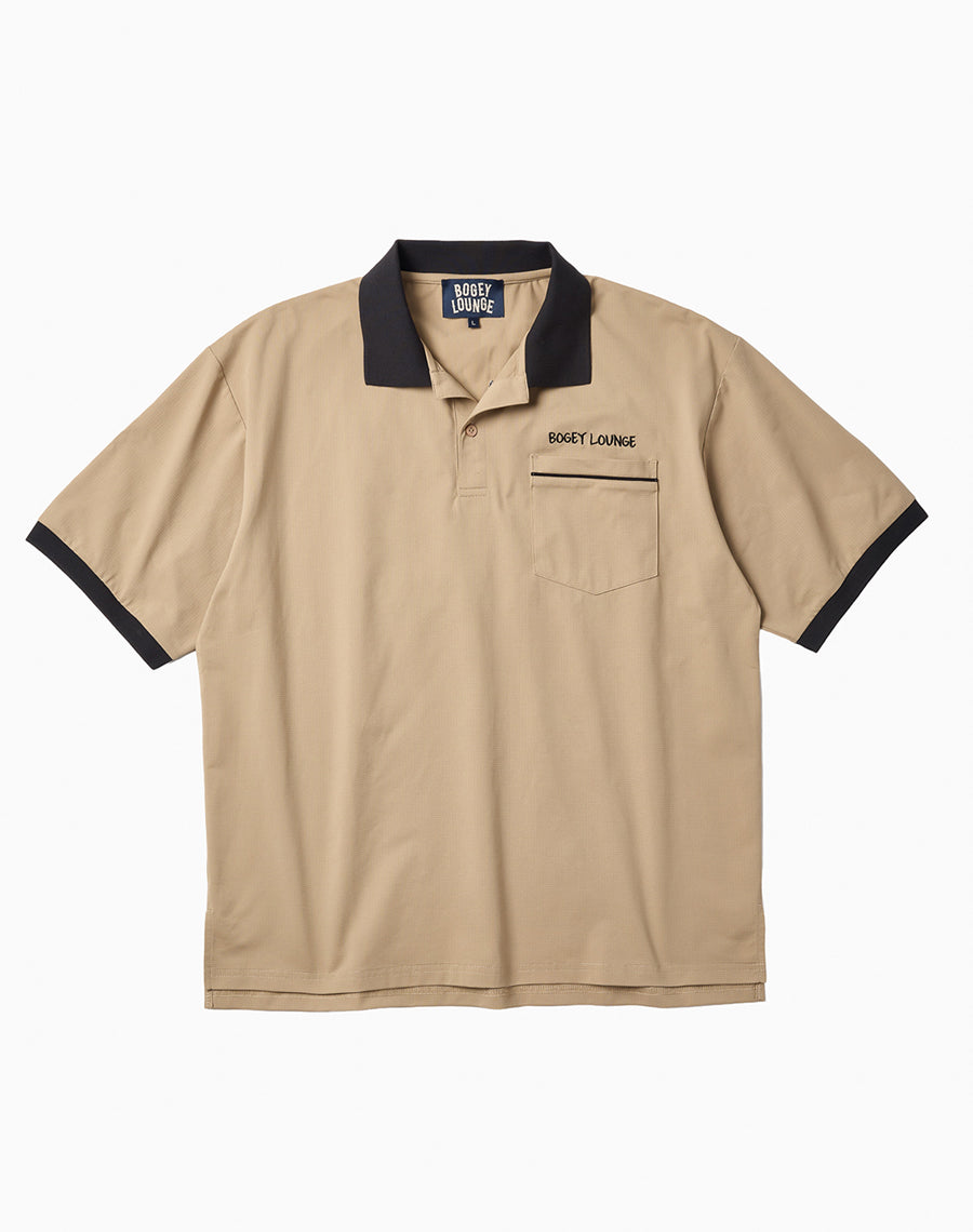 メッシュ半袖ボーリングシャツ