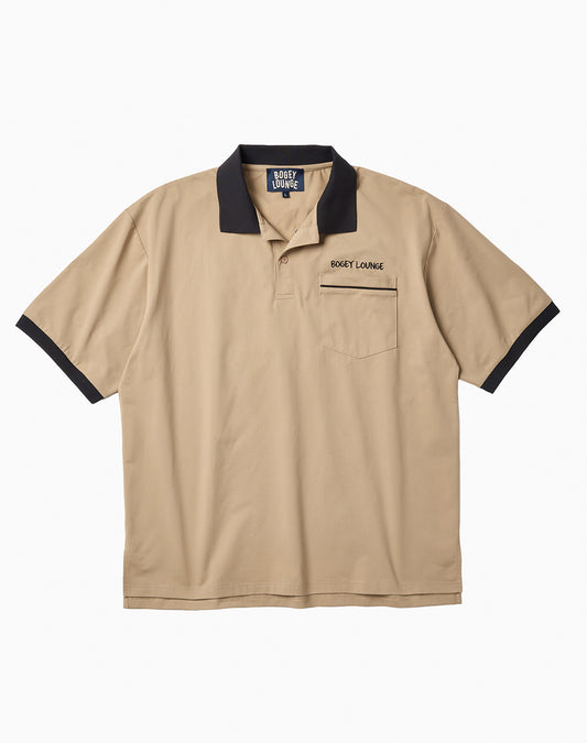 メッシュ半袖ボーリングシャツ