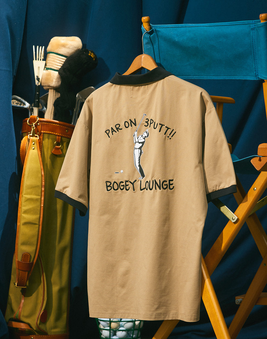 メッシュ半袖ボーリングシャツ