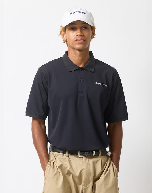 Nylon pique polo shirt