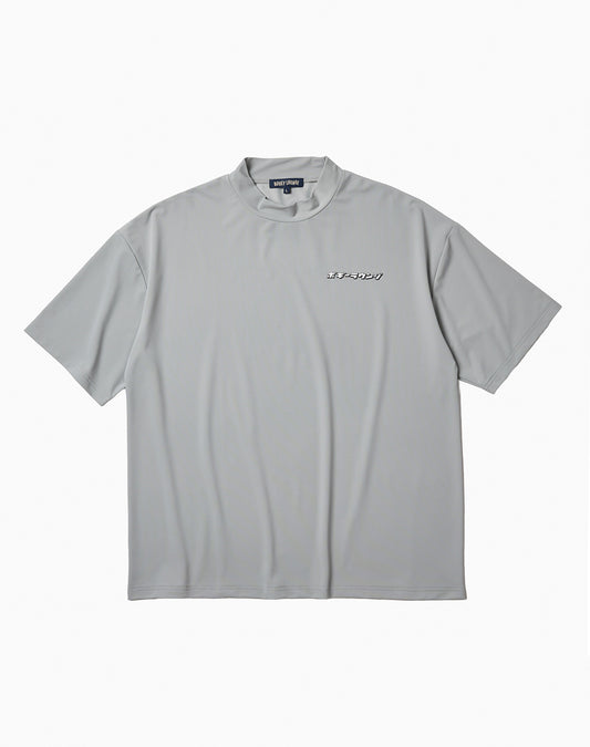 Nylon pique polo shirt
