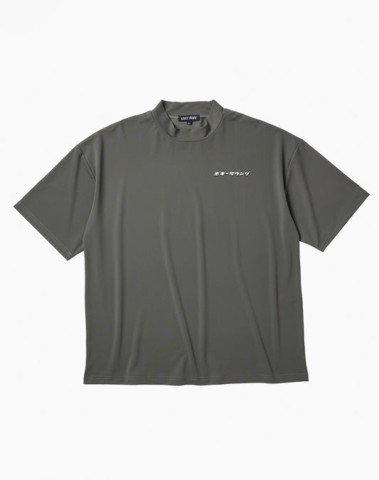 Nylon pique polo shirt
