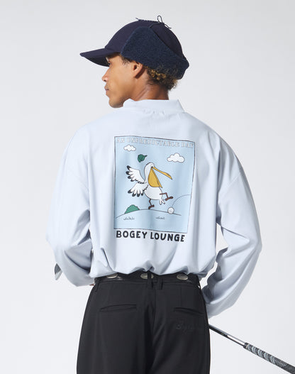 モックネック長袖トップス